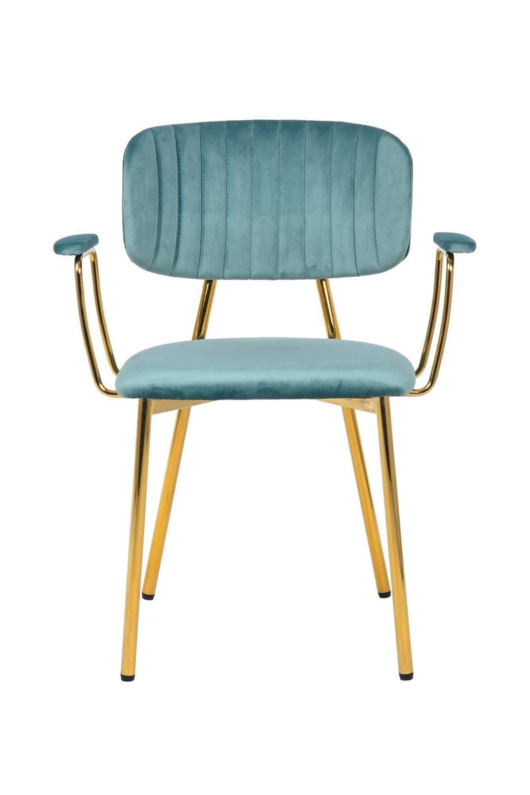 Set van 2 eetkamerstoelen Giselle velvet