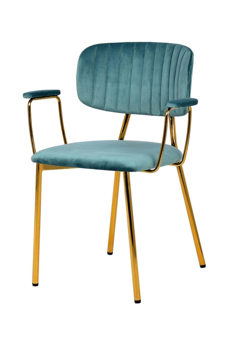 Set van 2 eetkamerstoelen Giselle velvet