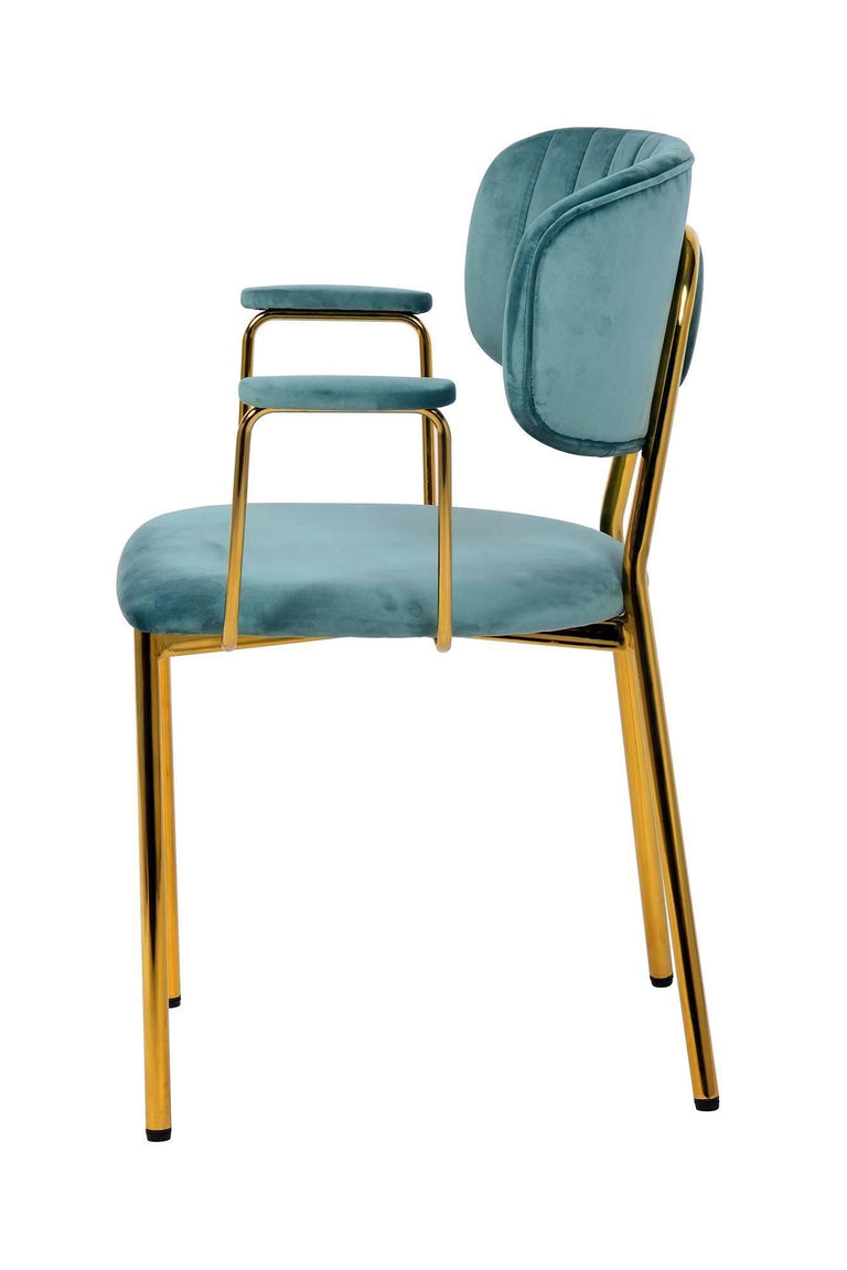 Set van 2 eetkamerstoelen Giselle velvet