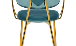 Set van 2 eetkamerstoelen Giselle velvet