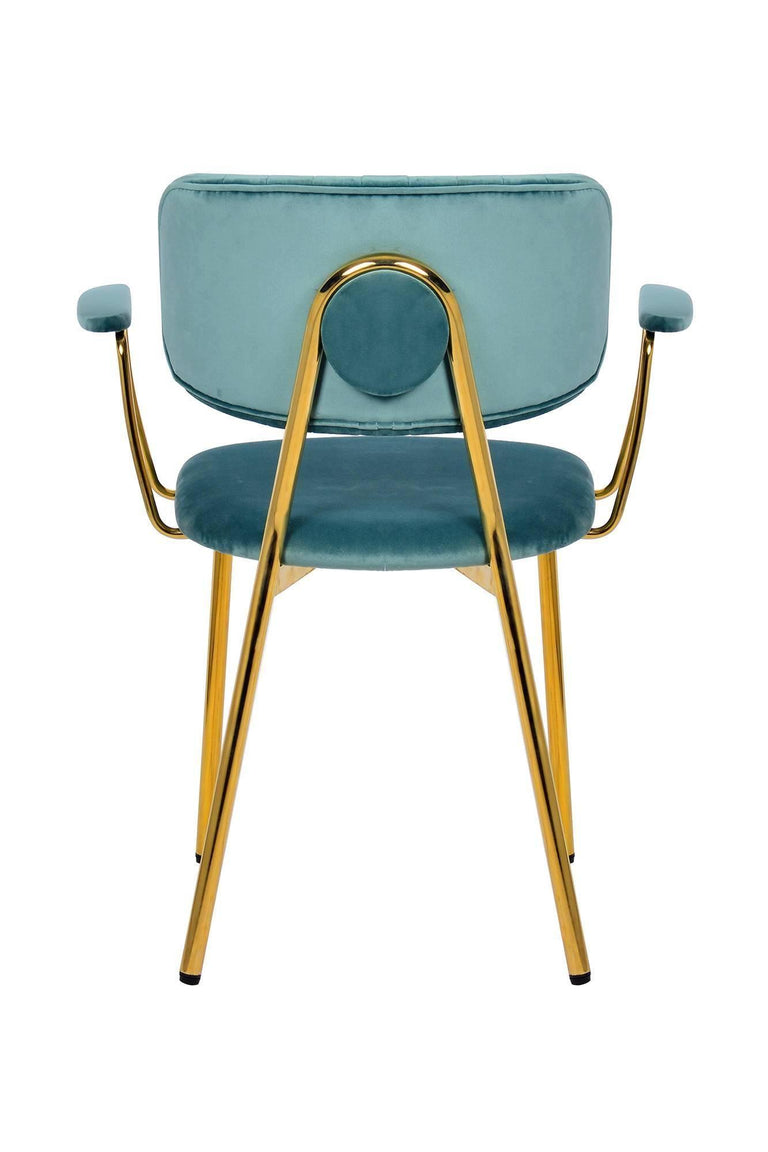 Set van 2 eetkamerstoelen Giselle velvet