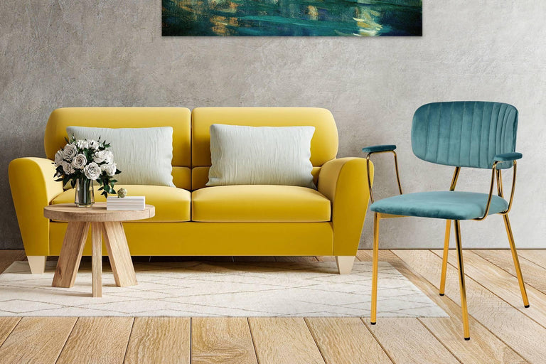 Set van 2 eetkamerstoelen Giselle velvet