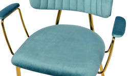 Set van 2 eetkamerstoelen Giselle velvet