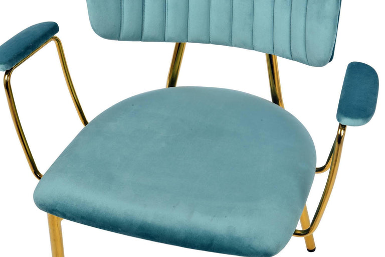 Set van 2 eetkamerstoelen Giselle velvet