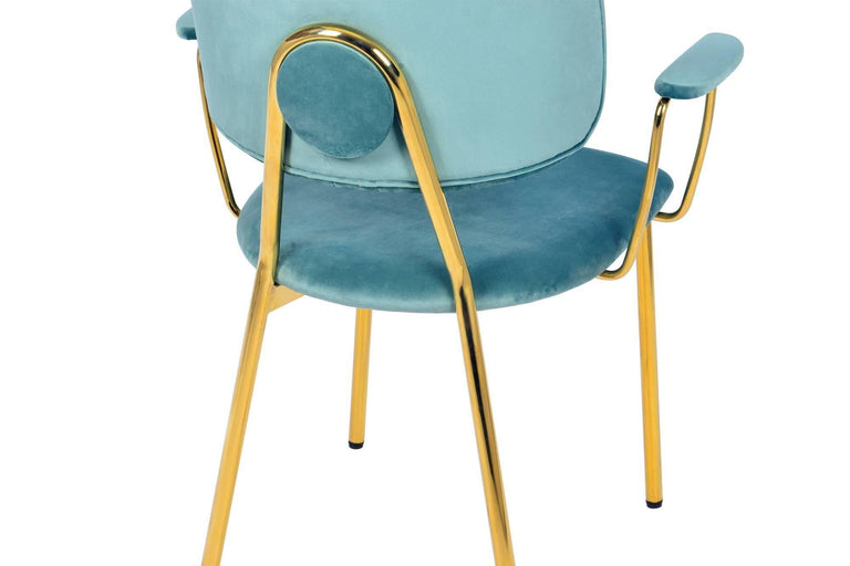 Set van 2 eetkamerstoelen Giselle velvet