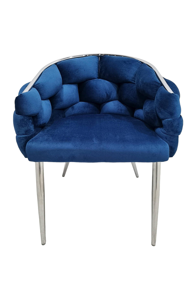 Set van 2 eetkamerstoelen Grace velvet