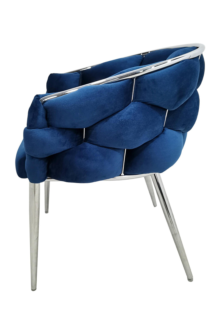 Set van 2 eetkamerstoelen Grace velvet