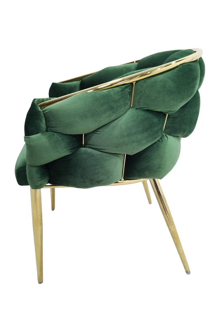 Set van 2 eetkamerstoelen Grace velvet