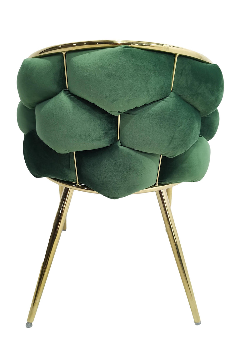 Set van 2 eetkamerstoelen Grace velvet