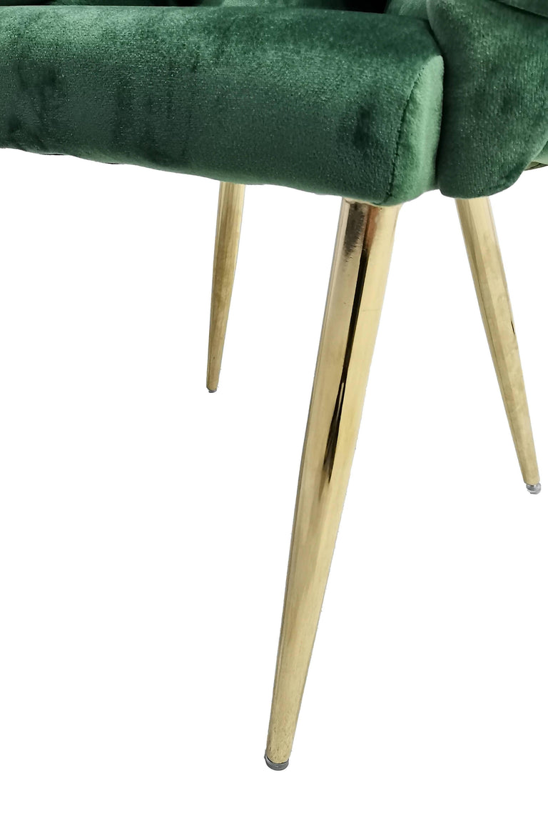 Set van 2 eetkamerstoelen Grace velvet