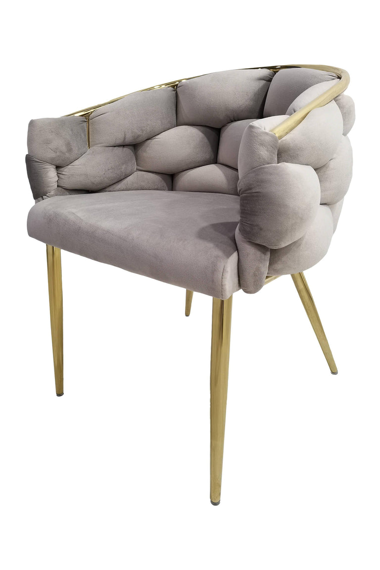 Set van 2 eetkamerstoelen Grace velvet
