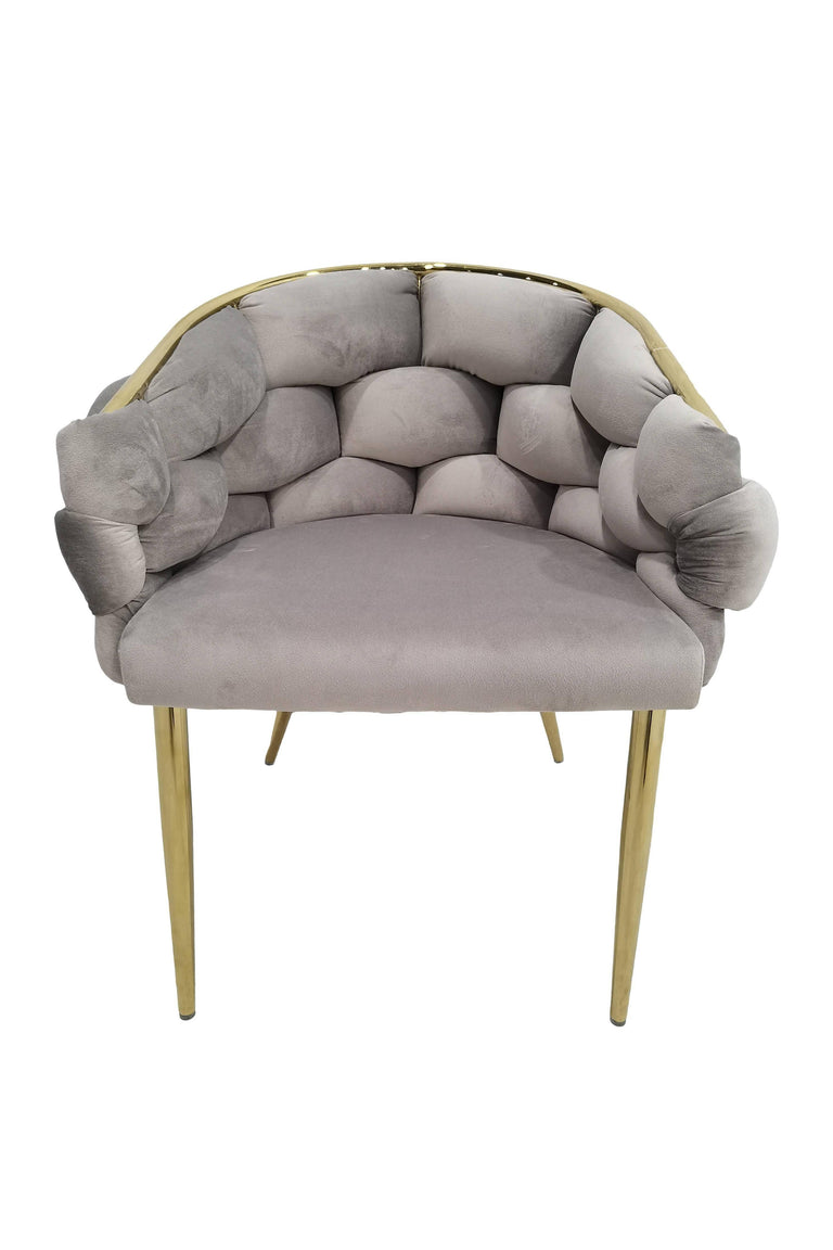 Set van 2 eetkamerstoelen Grace velvet
