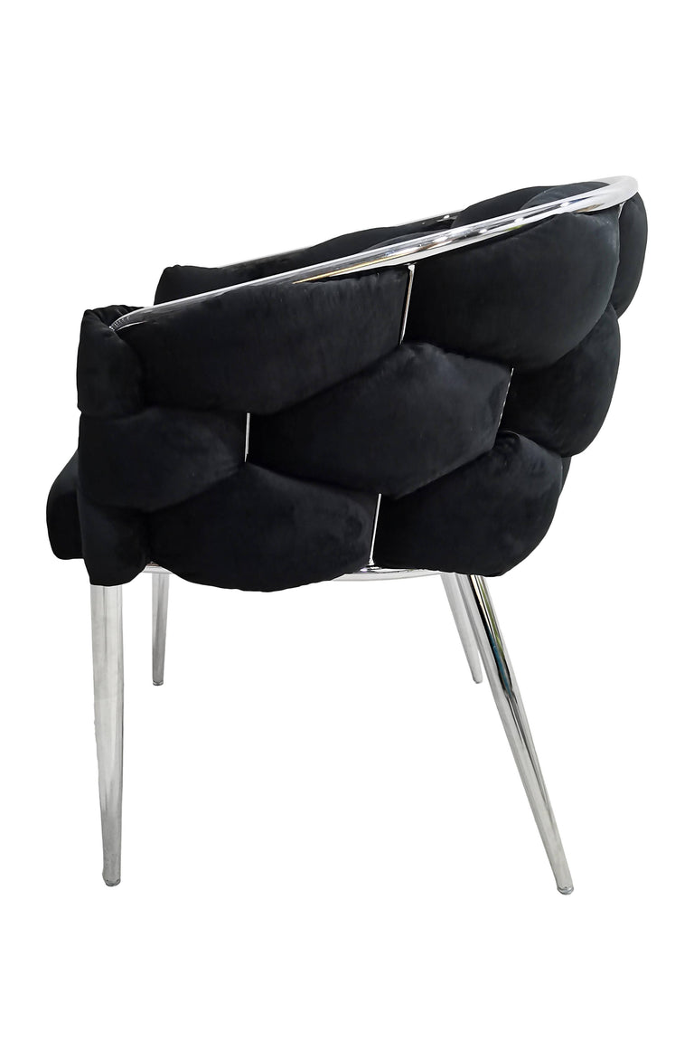 Set van 2 eetkamerstoelen Grace velvet