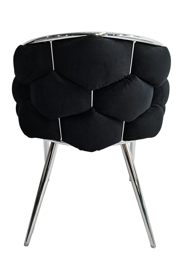 Set van 2 eetkamerstoelen Grace velvet