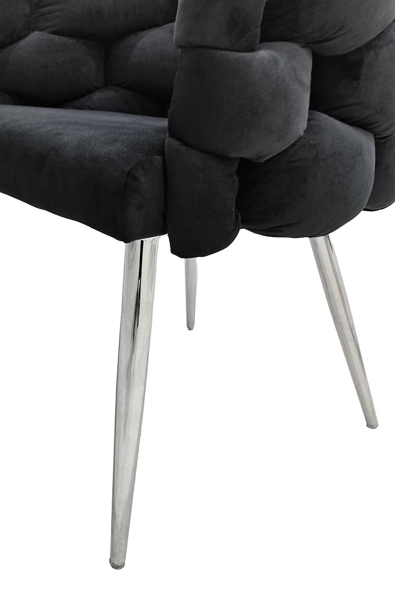 Set van 2 eetkamerstoelen Grace velvet