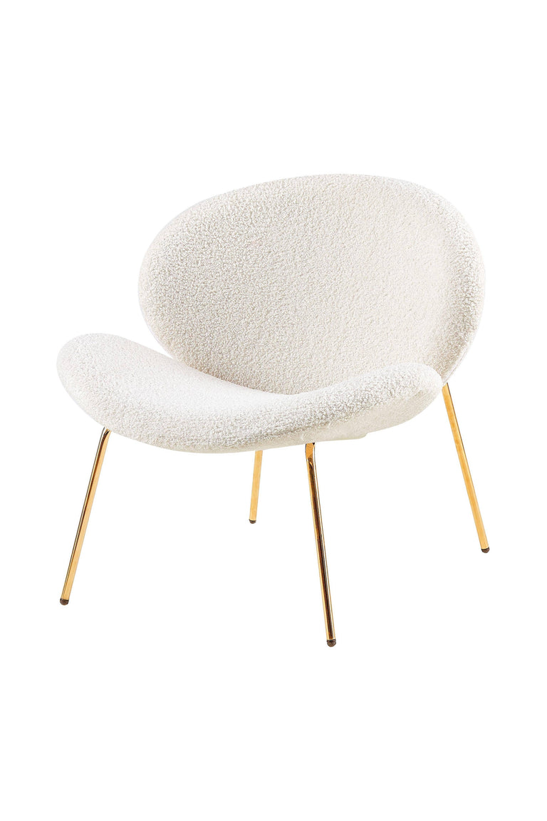 Set van 2 eetkamerstoelen Jaden bouclé