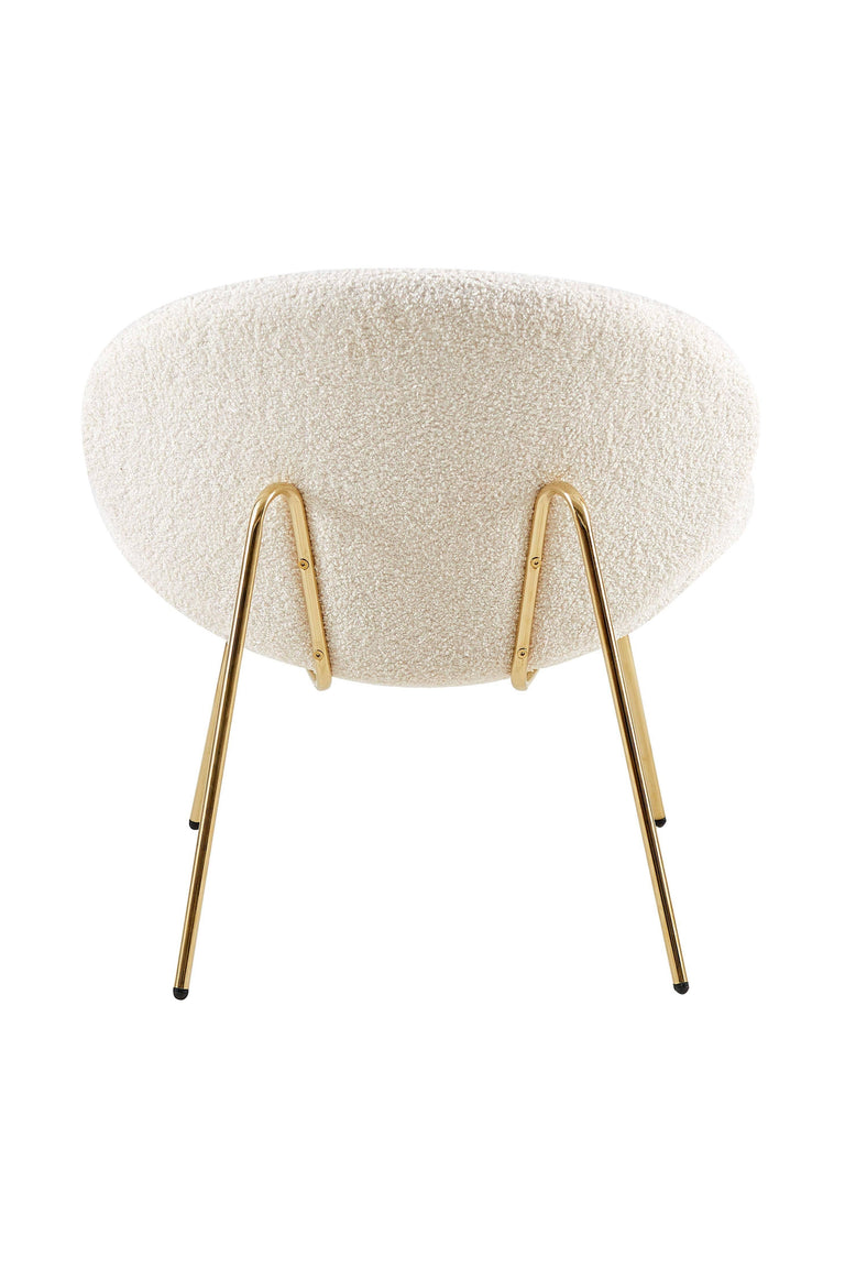 Set van 2 eetkamerstoelen Jaden bouclé