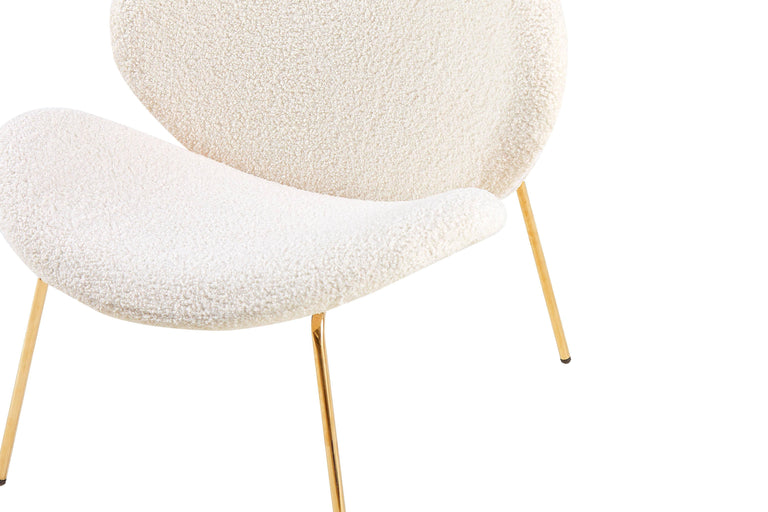 Set van 2 eetkamerstoelen Jaden bouclé