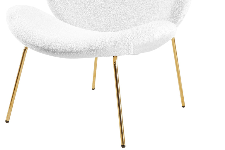 Set van 2 eetkamerstoelen Jaden bouclé