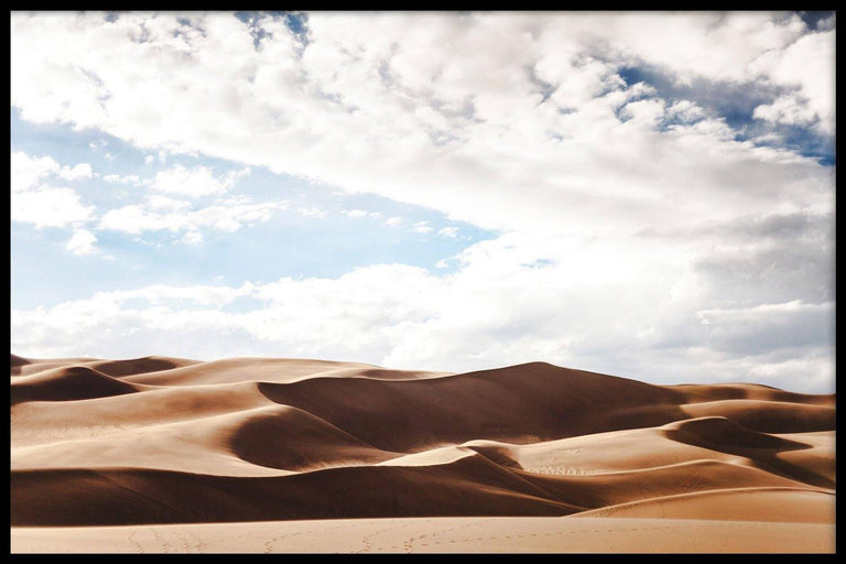 Canvas schilderij Cloudy Desert
