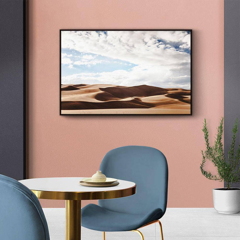 Canvas schilderij Cloudy Desert