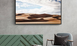Canvas schilderij Cloudy Desert