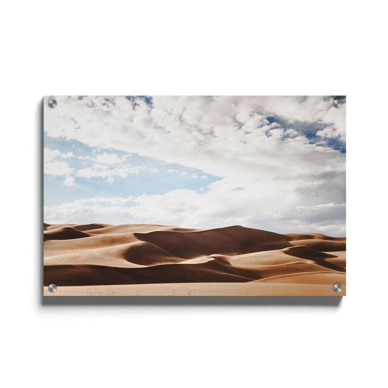 Canvas schilderij Cloudy Desert