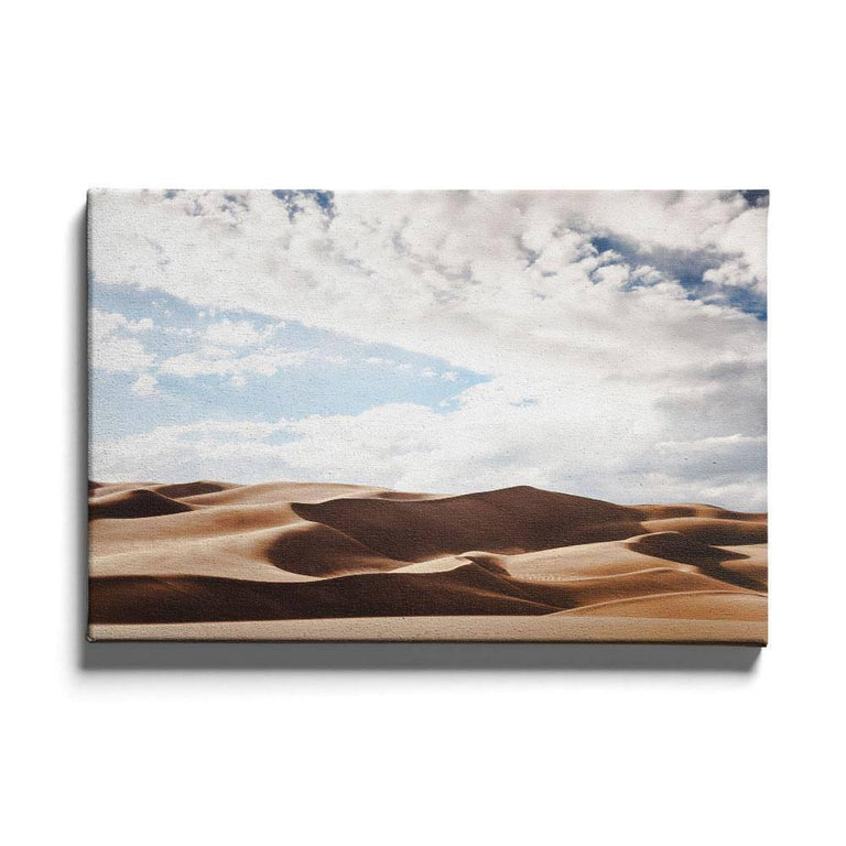 Canvas schilderij Cloudy Desert
