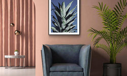 Ingelijste poster Ananas Bladeren