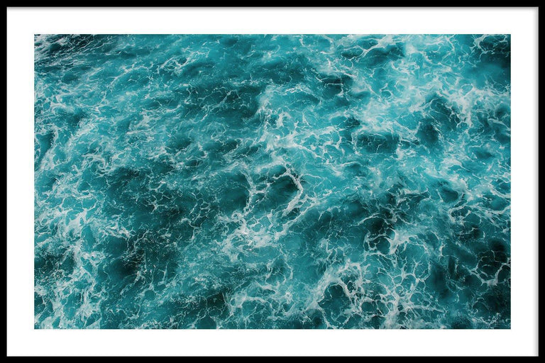 Ingelijste poster Blauwe Oceaan