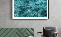 Ingelijste poster Blauwe Oceaan