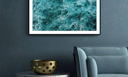 Ingelijste poster Blauwe Oceaan