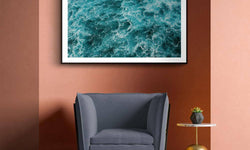 Ingelijste poster Blauwe Oceaan