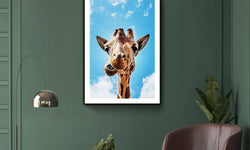 Ingelijste poster Crazy Giraffe