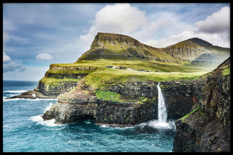 Ingelijste poster Faroe Islands