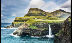 Ingelijste poster Faroe Islands
