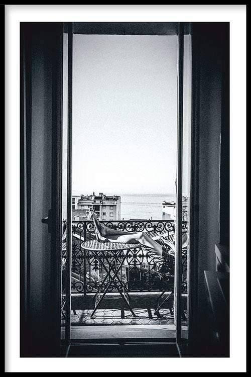 Ingelijste poster French Windowsill