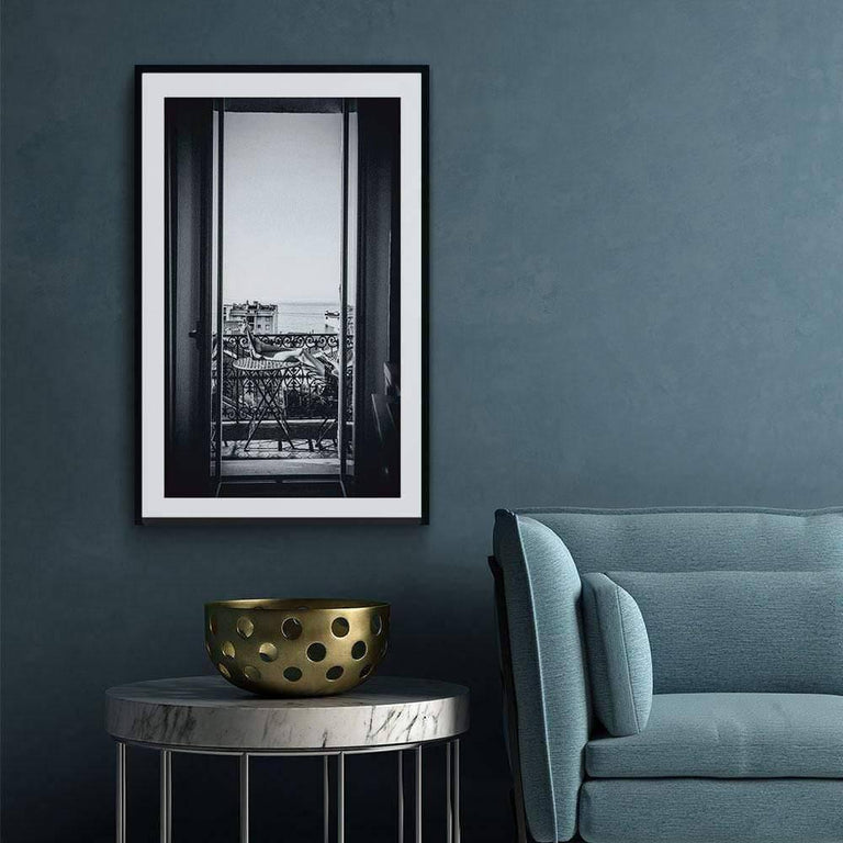 Ingelijste poster French Windowsill