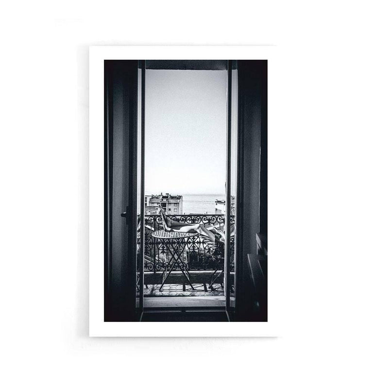 Ingelijste poster French Windowsill
