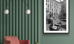 Ingelijste poster Gondolier in Venice '53