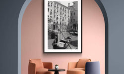 Ingelijste poster Gondolier in Venice '53