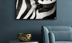 Ingelijste poster Zebra Up Close