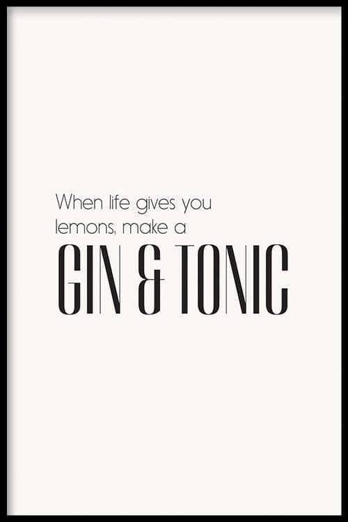 Plexiglas schilderij Gin And Tonic