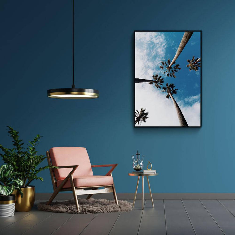 Plexiglas schilderij Palm Sky