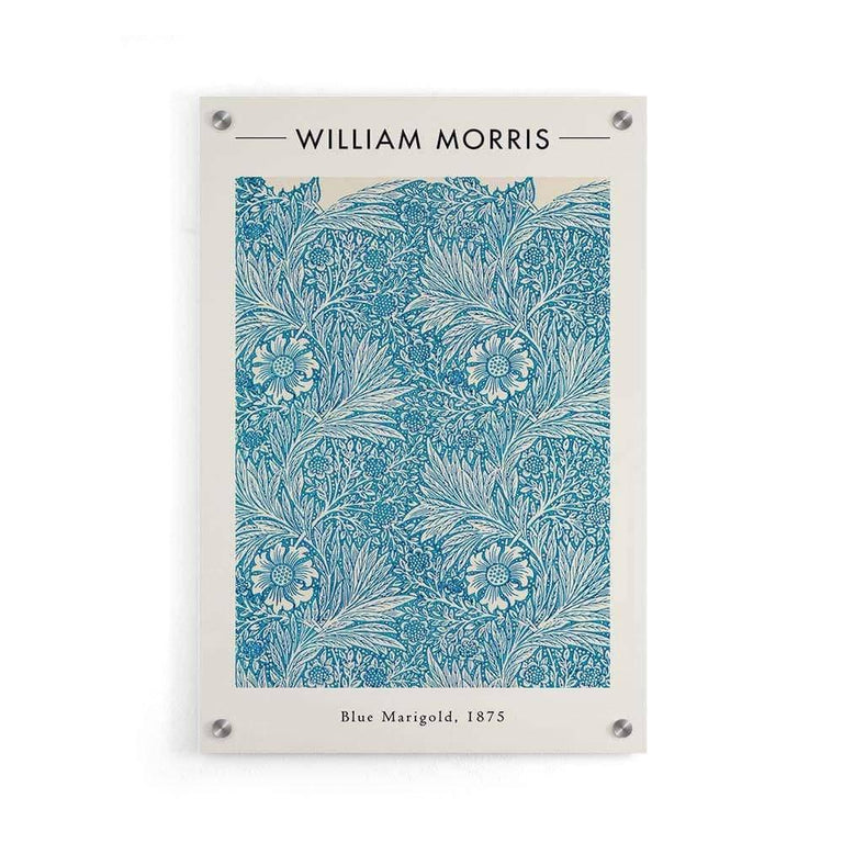 Plexiglas schilderij William Morris Blue Marigold