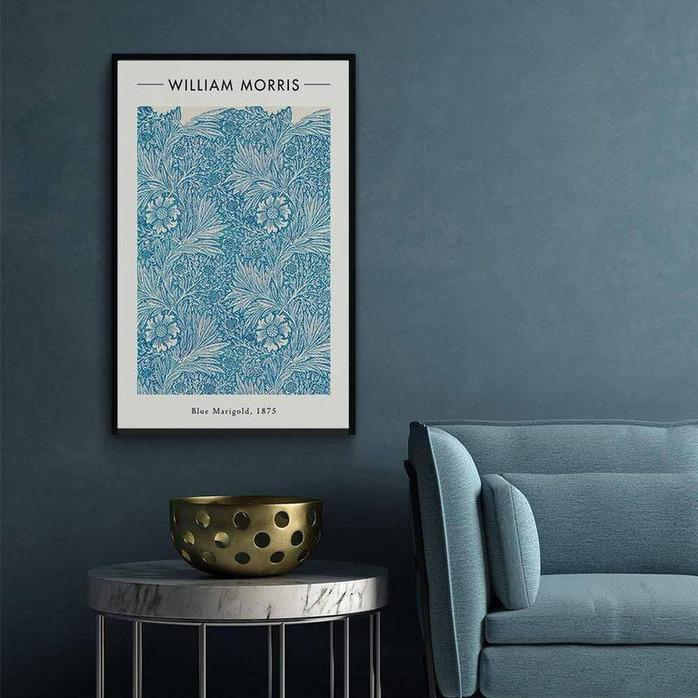 Plexiglas schilderij William Morris Blue Marigold