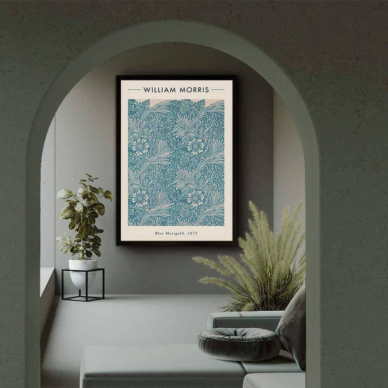 Plexiglas schilderij William Morris Blue Marigold