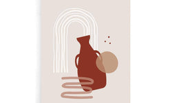 Poster Abstract Pot Shape