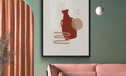 Poster Abstract Pot Shape