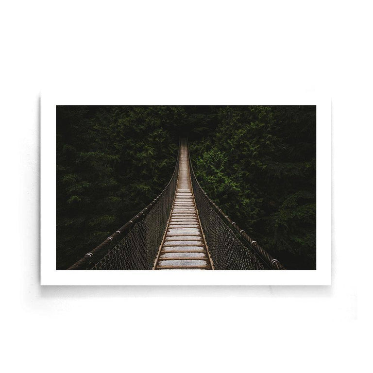 Poster Brug In Het Woud